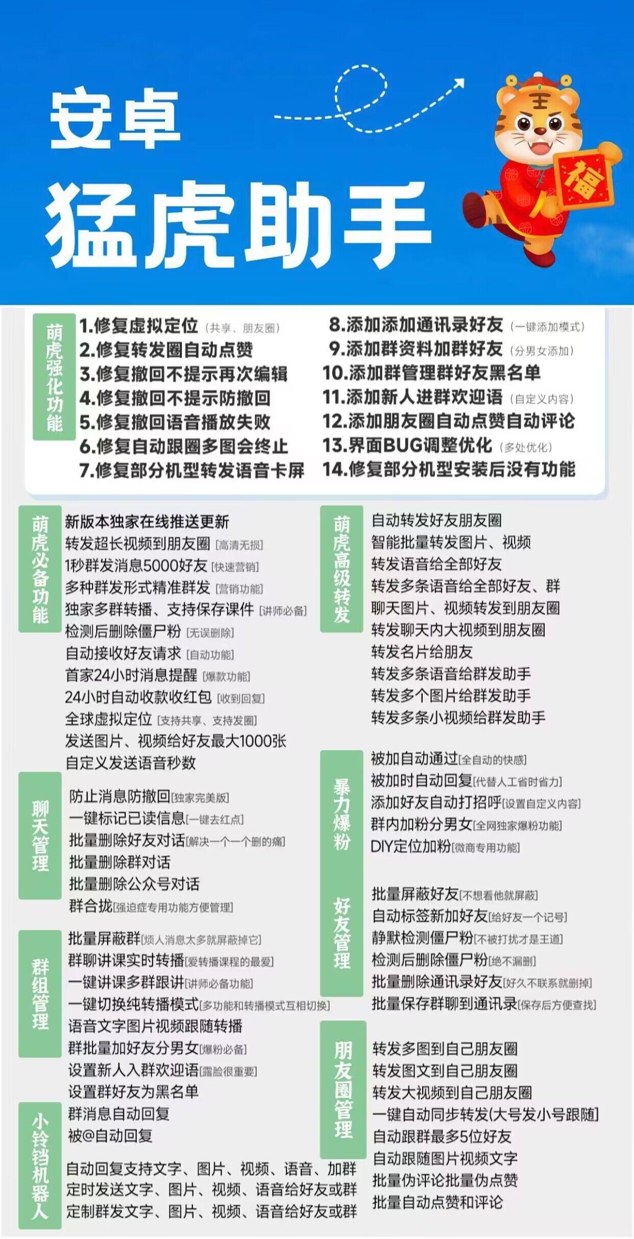 安卓猛虎助手官网-激活码购买以及下载地址-安卓多开/微商工具